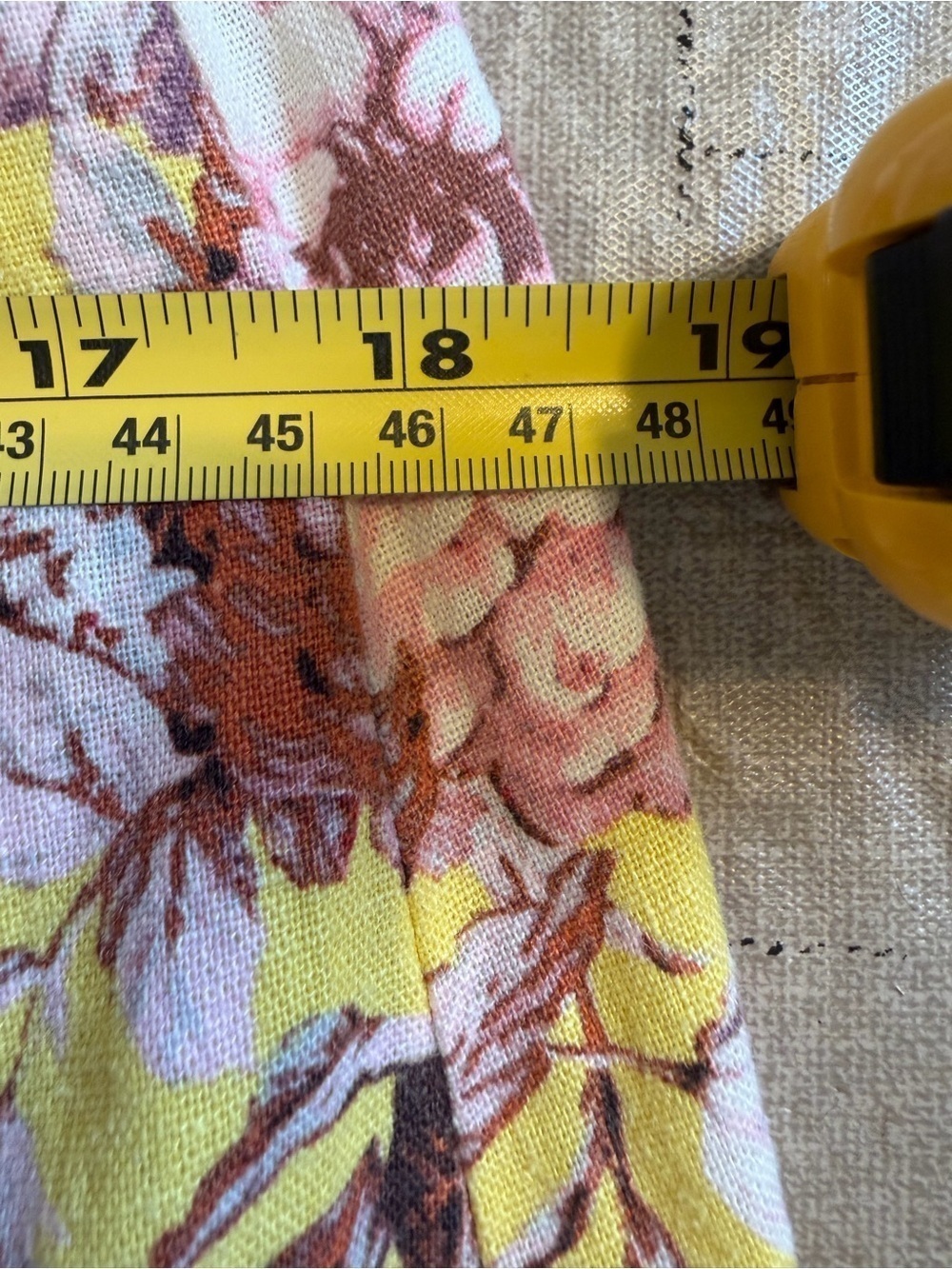 Bardot LaBella Floral Midi Dress Size XS / 2 Yellow Pink Cottagecore Romantic - Picture 13 of 14